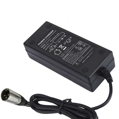 Chargeur de Batterie pour 24V pour vélo électrique Sortie de 29,4 V 2 A  XLR-4P Entrée de 100-240 VCA Fauteuil Roulant Li-ION Lithium