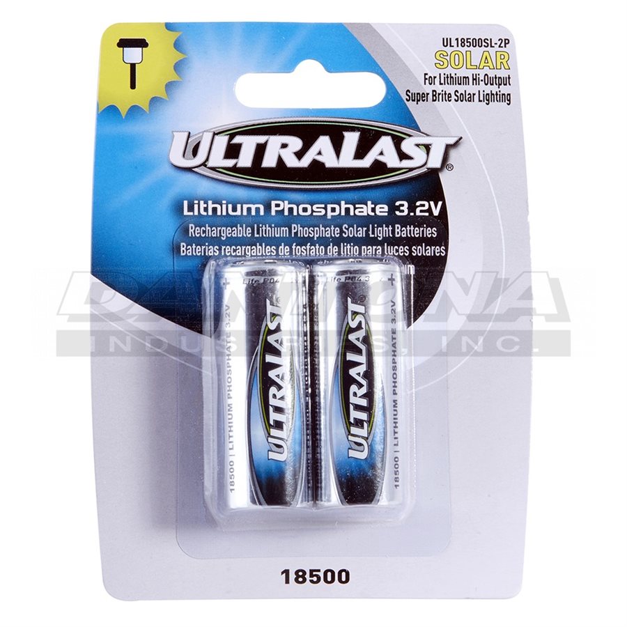 Batterie Solaire 3,2 Volts AA 600mAh Batterie Rechargeable Flat Top pour Torche Lampe de Poche 3pcs 