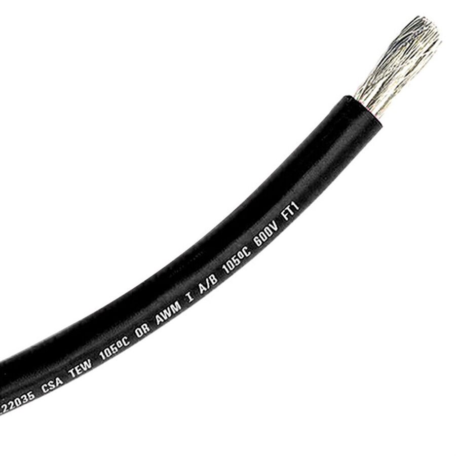 CÂBLE ÉTAMÉ MARIN 2GA 600V NOIR / PIED